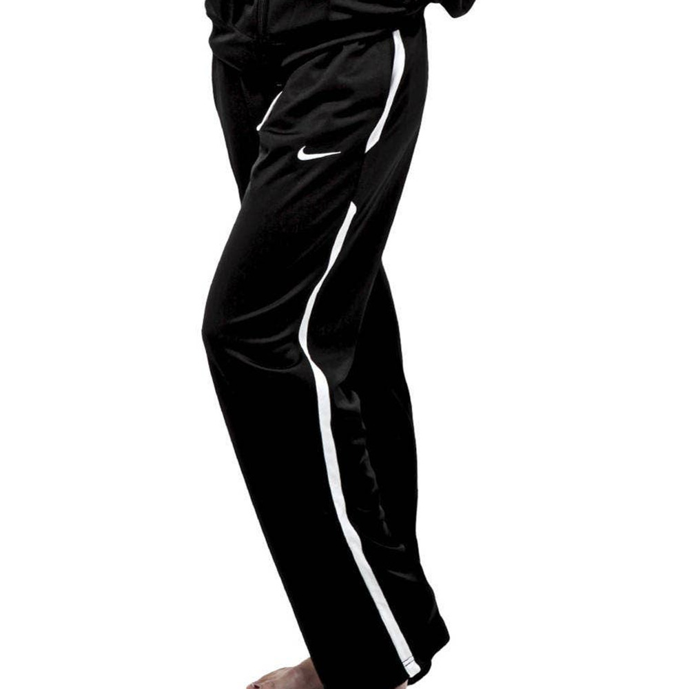 Nike Team Overtime Track Pants Medium Women Black Zip Ankle Pull On Athletic Gym